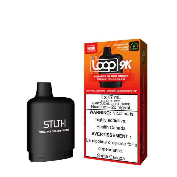 STLTH Loop 2 9k Pod Pack - Pineapple Orange Cherry