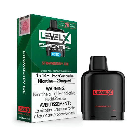 Level X Pod Essential Series 14mL - Strawberry Ice 20MG