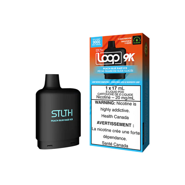 STLTH Loop 2 9k Pod Pack - Peach Blue Razz Ice